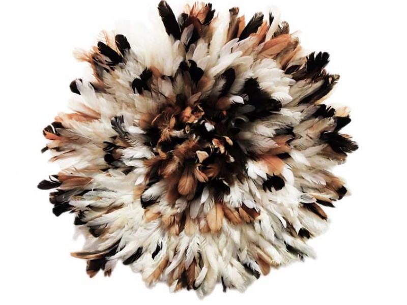 Juju Feather Hat Partridge, White, Partridge- 50cm